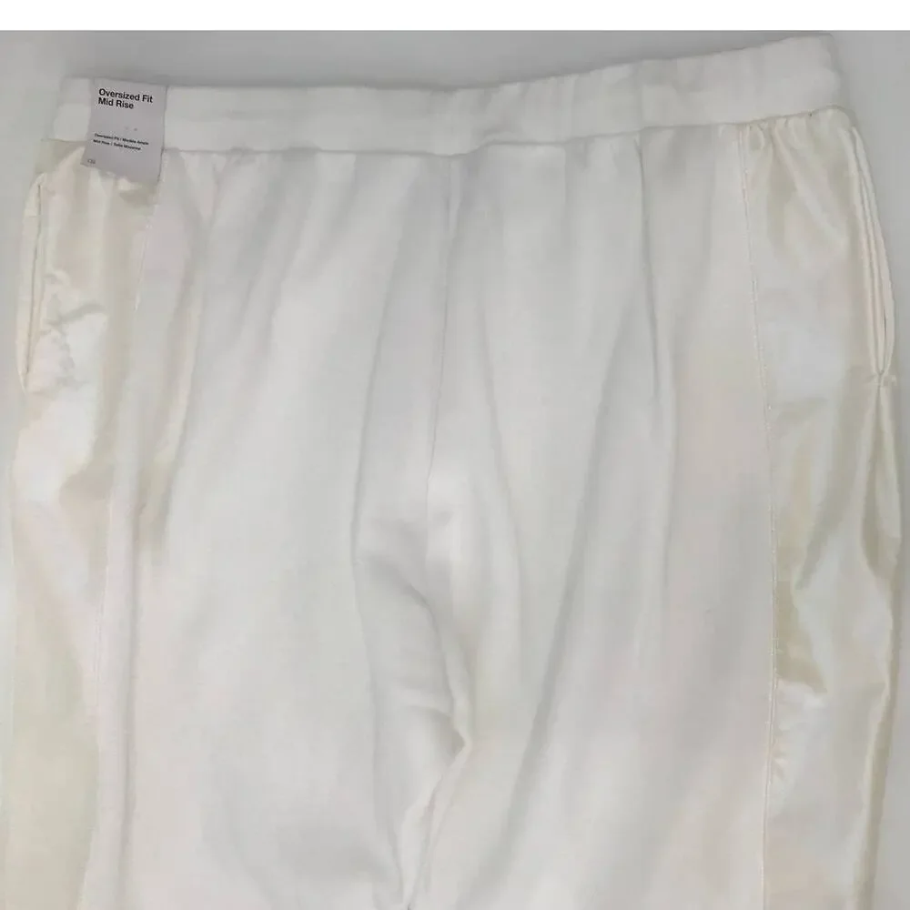 Nike Women's White Iridescent Opal Fleece Oversized Joggers Plus Size XXL